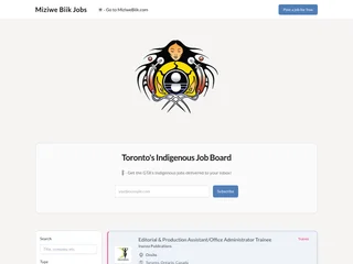Miziwe Biik Jobs platform preview Miziwe Biik Jobs platform preview