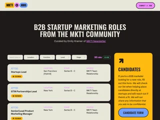 MKT1 Job Board screenshot preview MKT1 Job Board screenshot preview