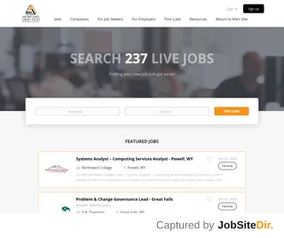 Montana High Tech Business Alliance Job Board platform preview