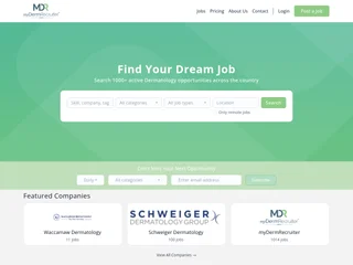 myDermRecruiter Job Board screenshot preview myDermRecruiter Job Board screenshot preview