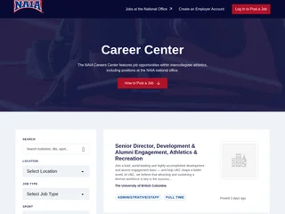 NAIA Career Center screenshot preview NAIA Career Center screenshot preview