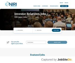 NIRI Career Center platform preview NIRI Career Center platform preview