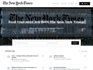 NYTimes Jobs platform preview NYTimes Jobs platform preview