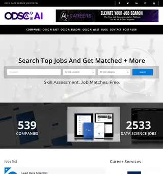 Open Data Science Jobs Board platform preview