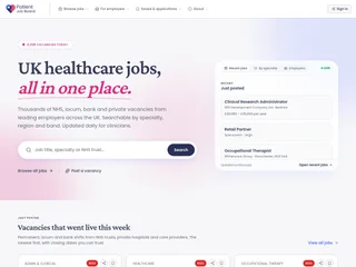 Patient Job Board platform preview Patient Job Board platform preview