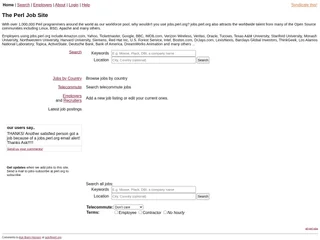 The Perl Job Site platform preview The Perl Job Site platform preview
