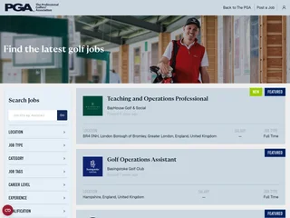 PGA Jobs platform preview