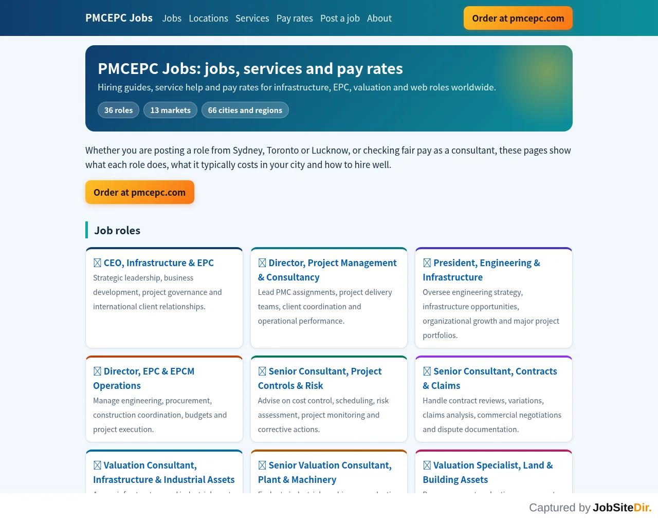 PMCEPC Jobs screenshot PMCEPC Jobs website screenshot