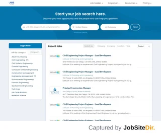 ASCE Region 9 Job Board platform preview