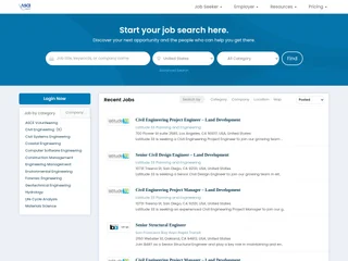 ASCE Region 9 Job Board screenshot preview ASCE Region 9 Job Board screenshot preview
