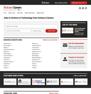 Science Careers platform preview