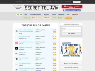Secret Tel Aviv Jobs platform preview