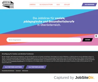 Sozial-Jobbörse OÖ platform preview Sozial-Jobbörse OÖ platform preview