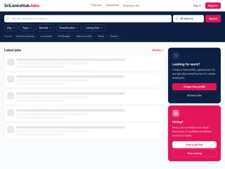SriLankaHubsJob screenshot preview