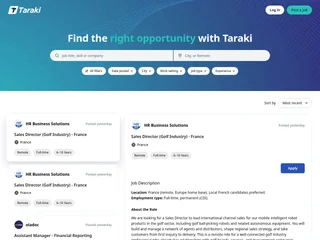 Taraki Jobs screenshot preview