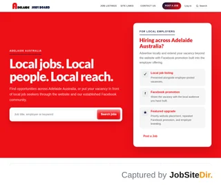 Adelaide Jobs Board platform preview Adelaide Jobs Board platform preview