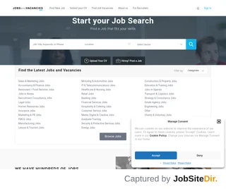 Jobsandvacancies.com platform preview Jobsandvacancies.com platform preview