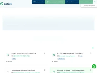 Jobsanté platform preview Jobsanté platform preview
