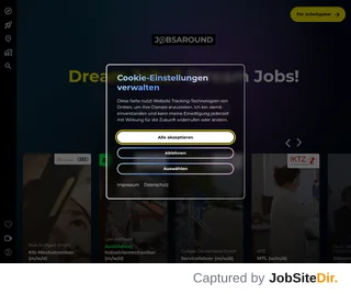 JOBSAROUND platform preview JOBSAROUND platform preview