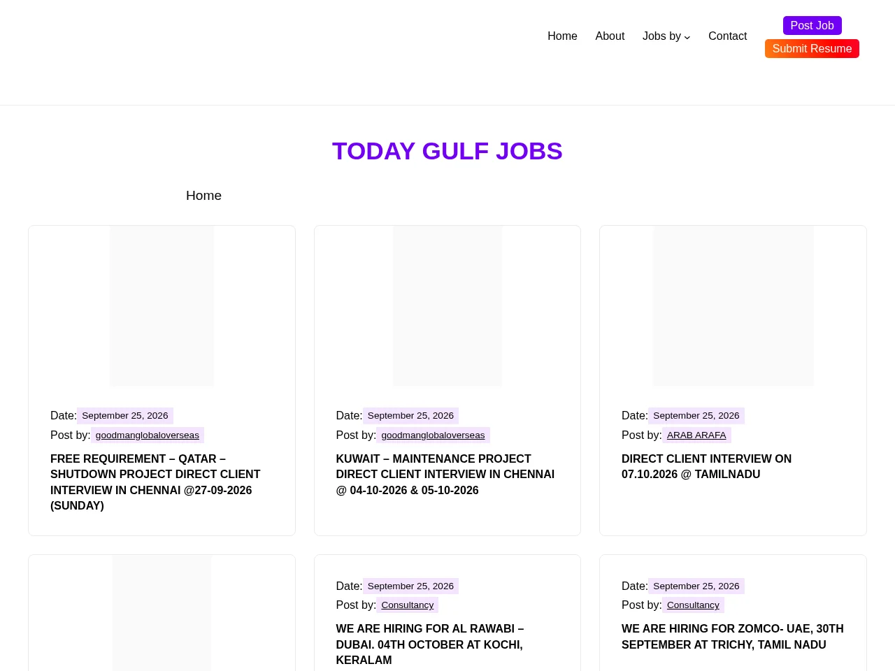JobsAtGulf screenshot JobsAtGulf job board platform screenshot showing job search interface