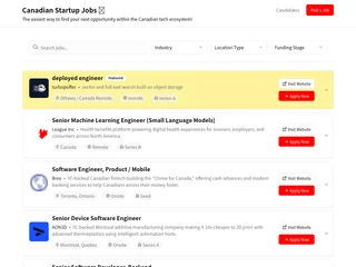 Jobs at Startups screenshot preview Jobs at Startups screenshot preview