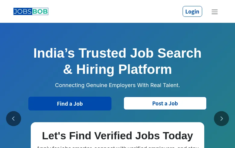 JobsBob screenshot JobsBob job board platform screenshot showing job search interface