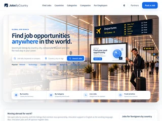 JobsByCountry platform preview