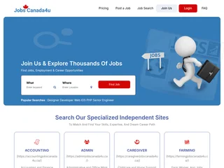 JobsCanada4u screenshot preview