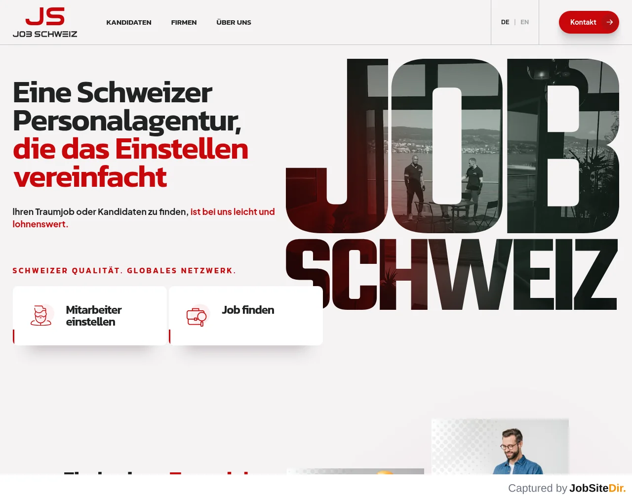 JOB SCHWEIZ screenshot JOB SCHWEIZ website screenshot