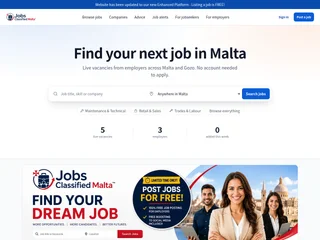 Jobs Classified Malta screenshot preview