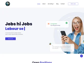 JobsConnect India platform preview JobsConnect India platform preview