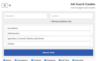 Job Search Zambia screenshot preview