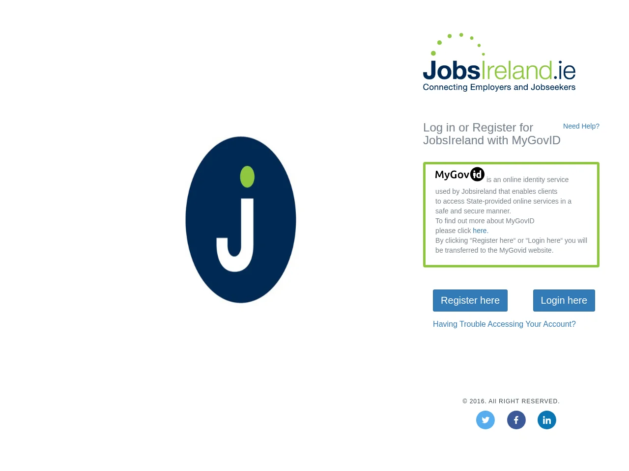 JobsIreland screenshot JobsIreland job board platform screenshot showing job search interface