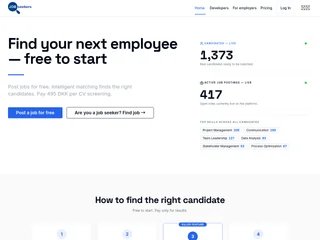 Jobseekers.dk platform preview Jobseekers.dk platform preview