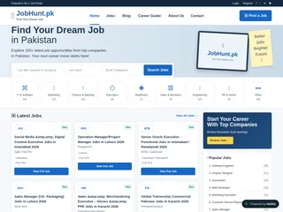 JobHunt.pk screenshot preview