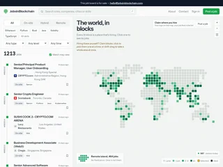 JobsInBlockchain platform preview JobsInBlockchain platform preview