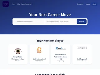JobsInGhana platform preview