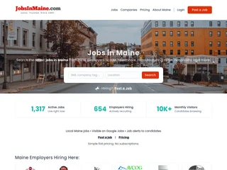 Jobs in Maine platform preview