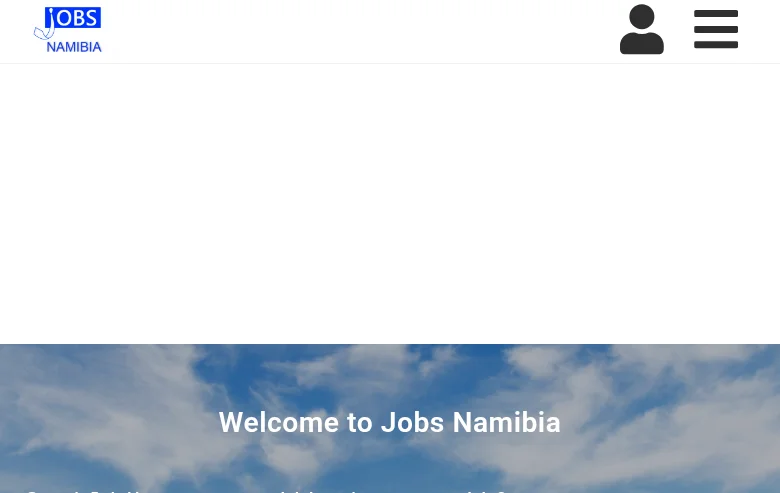 Jobs Namibia job board platform screenshot showing job search interface