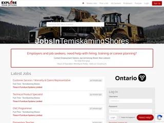 Jobs in Temiskaming Shores platform preview Jobs in Temiskaming Shores platform preview