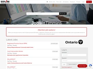 Jobs In Timmins platform preview