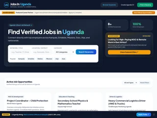 Jobs in Uganda platform preview