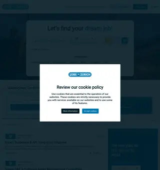 Jobs in Zurich platform preview