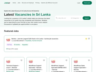 Jobsly.lk screenshot preview Jobsly.lk screenshot preview