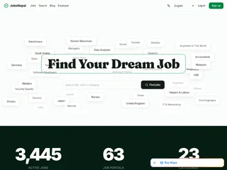 JobsNepal platform preview JobsNepal platform preview