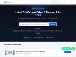 Jobsnet.in screenshot preview