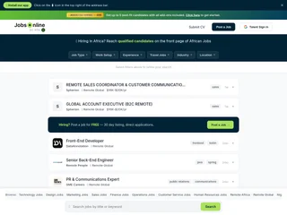JobsOnline Africa screenshot preview