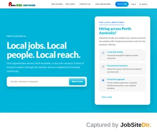 Perth CBD Jobs Board platform preview Perth CBD Jobs Board platform preview