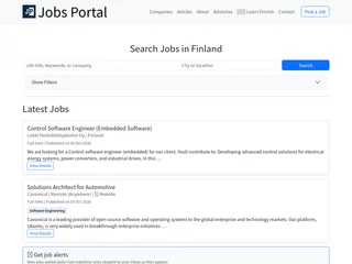 JobsPortal.fi platform preview JobsPortal.fi platform preview