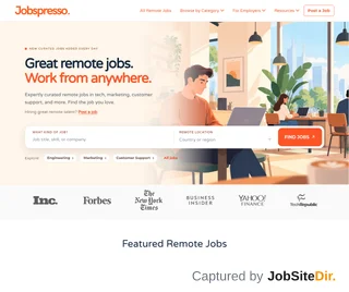 Jobspresso platform preview